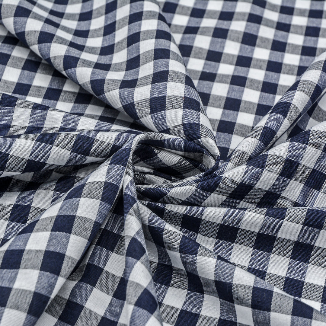Large Gingham Woven Cotton