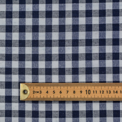 Large Gingham Woven Cotton