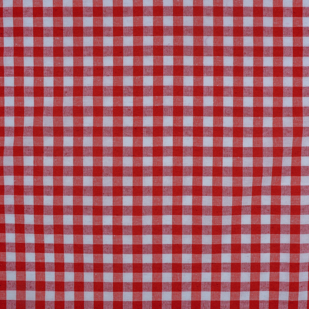 Large Gingham Woven Cotton