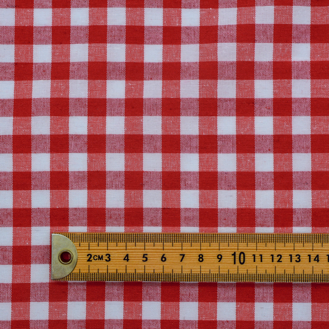 Large Gingham Woven Cotton