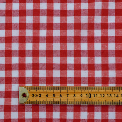 Large Gingham Woven Cotton