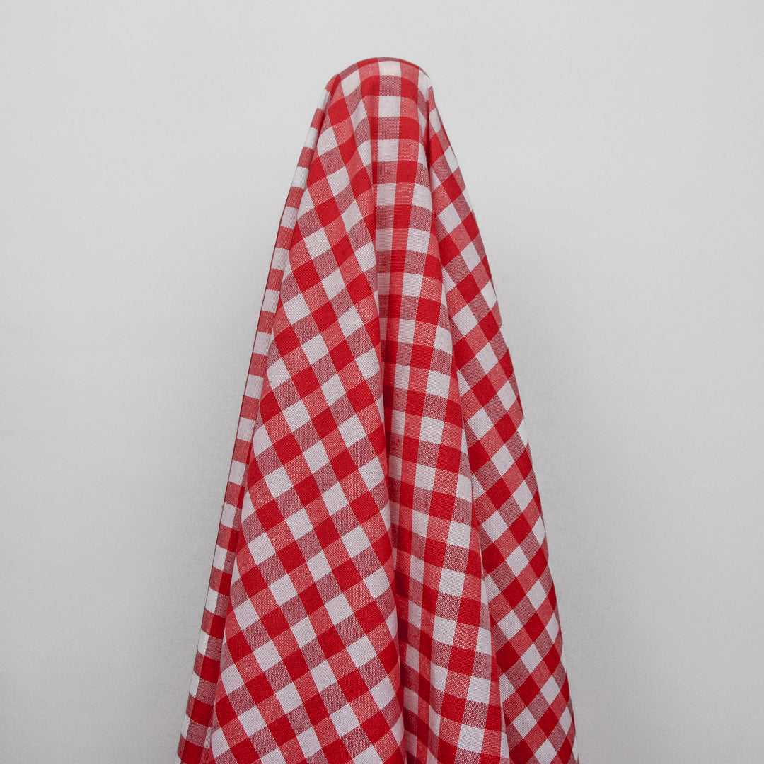 Large Gingham Woven Cotton