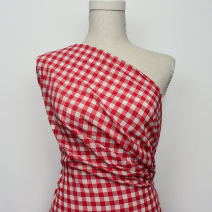 Large Gingham Woven Cotton