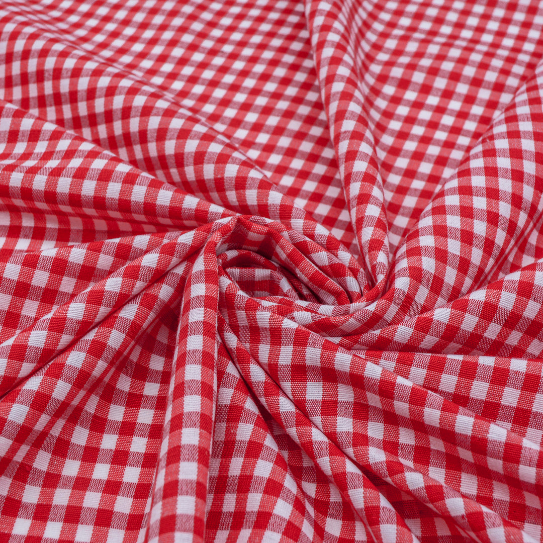 Small Gingham Woven Cotton
