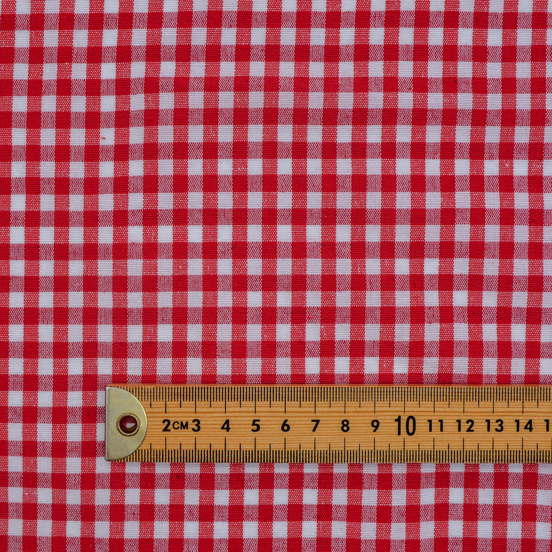 Small Gingham Woven Cotton