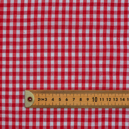 Small Gingham Woven Cotton