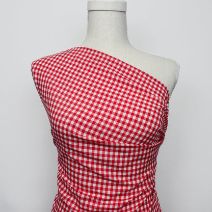 Small Gingham Woven Cotton