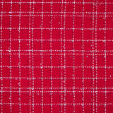 Raspberry Checkered Boucle Woven