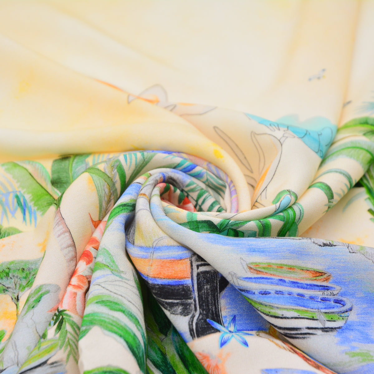 Palms Printed Rayon Woven