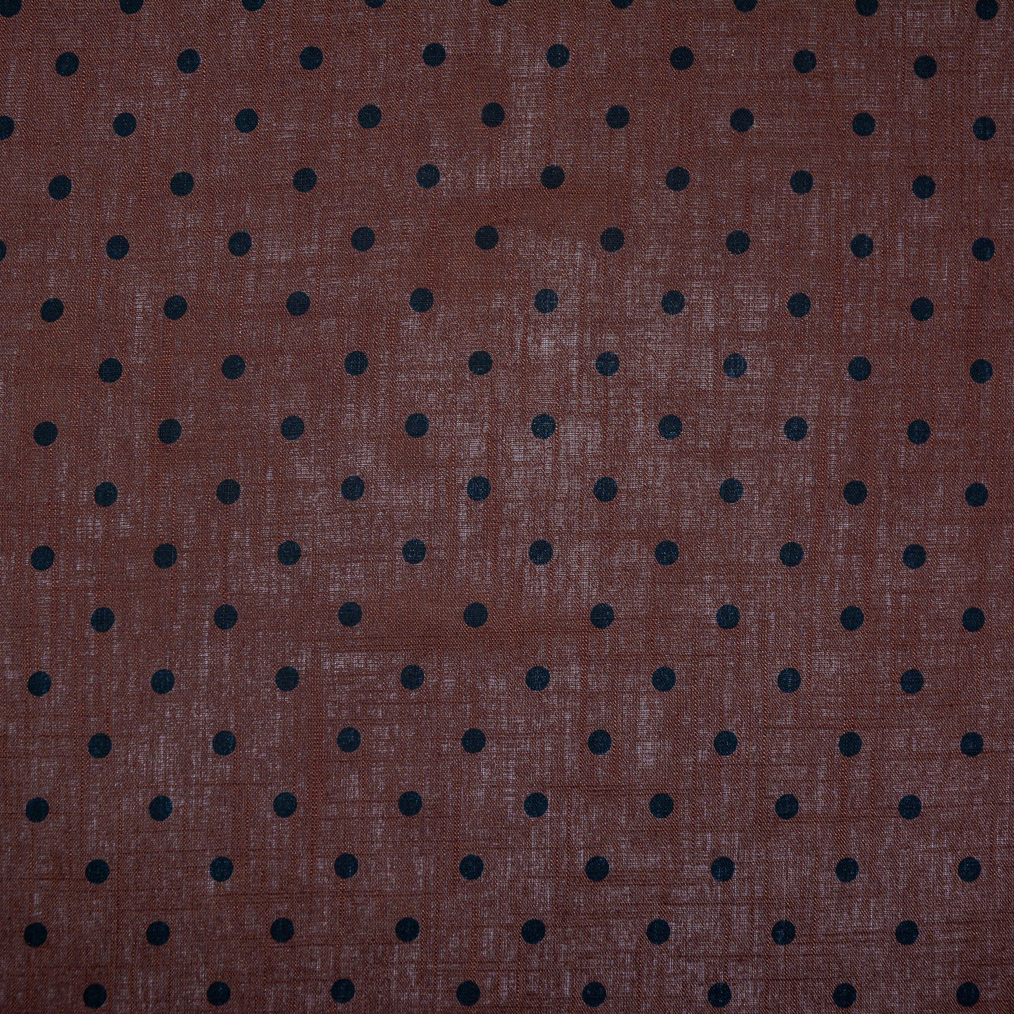 Grounded Spot Linen Blend Woven