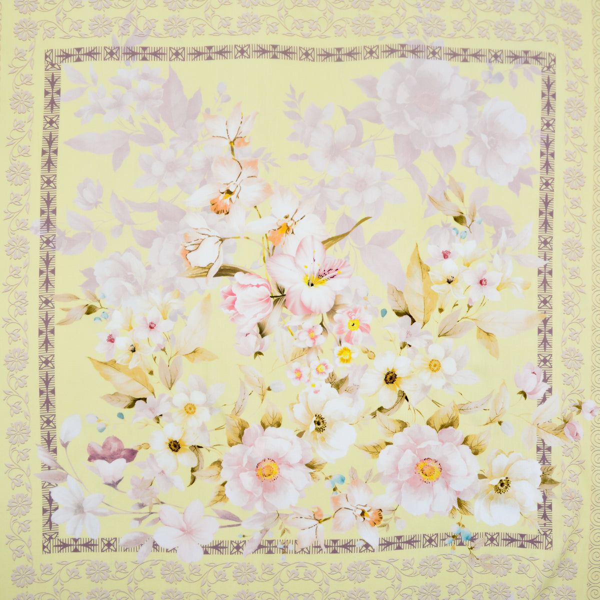Buttermilk Printed Rayon Woven