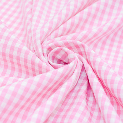 Gingham Playpen Cotton Blend Woven