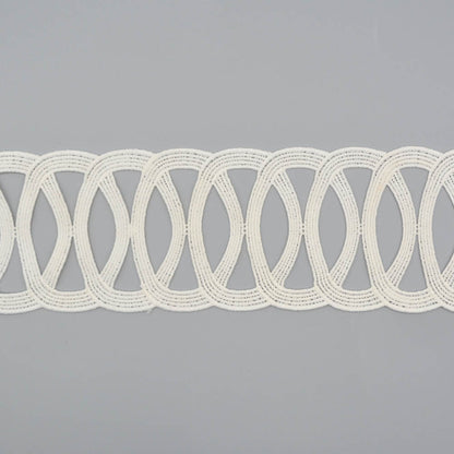 Oval Rings Knitted Lace Trim