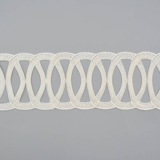 Oval Rings Knitted Lace Trim