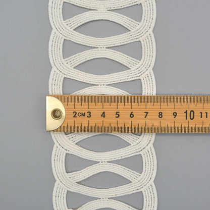 Oval Rings Knitted Lace Trim