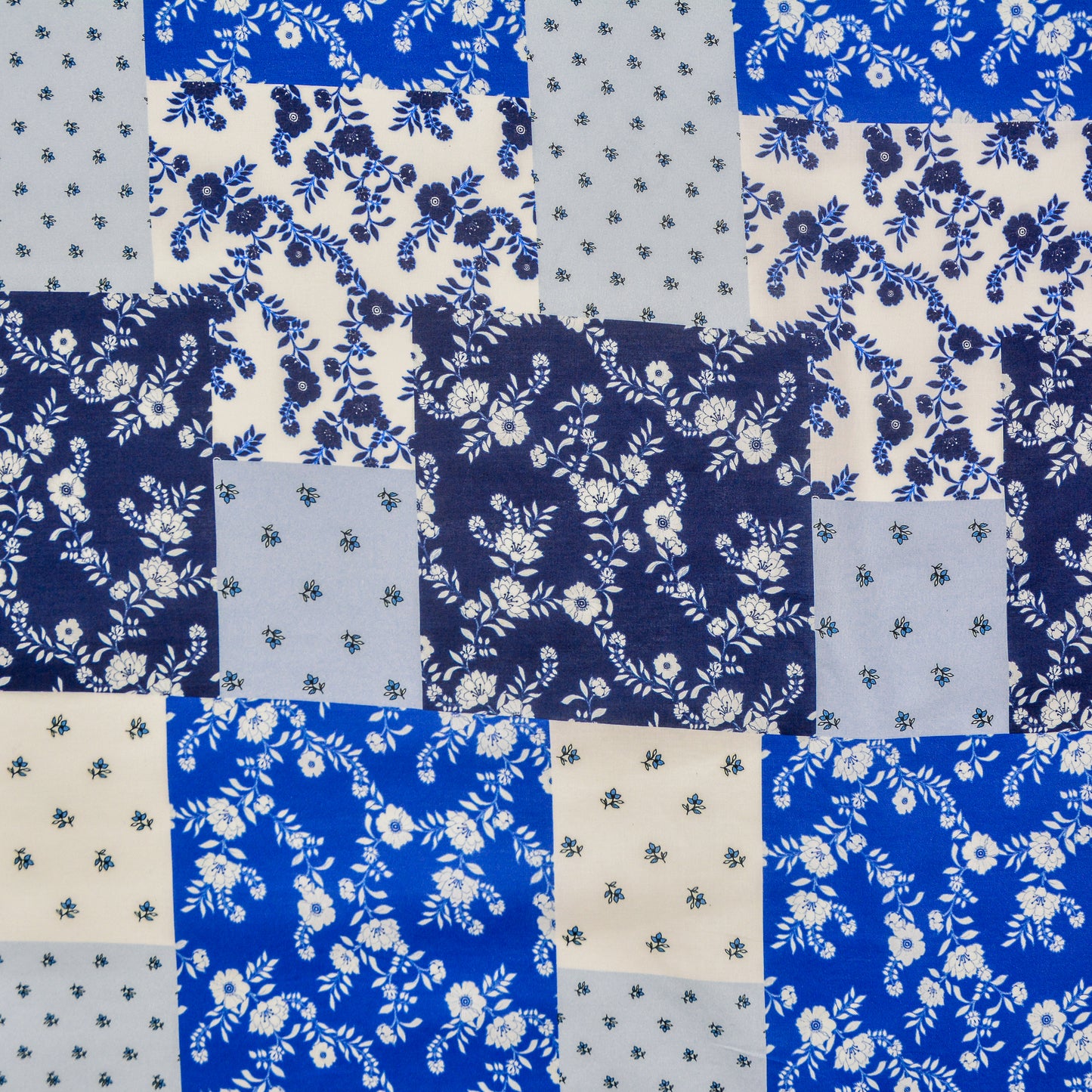 Baby Blue Printed Cotton Woven