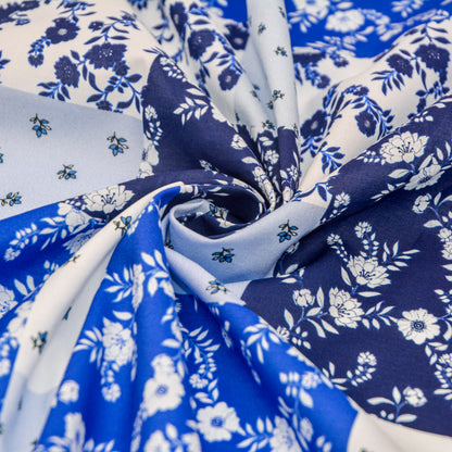 Baby Blue Printed Cotton Woven