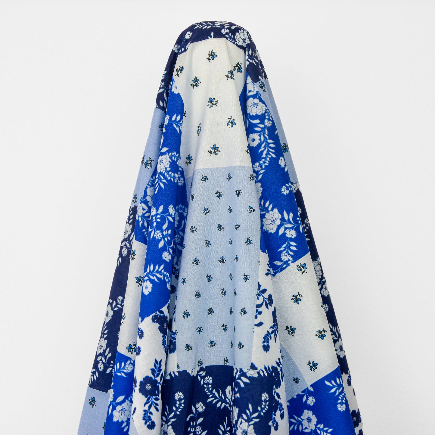 Baby Blue Printed Cotton Woven