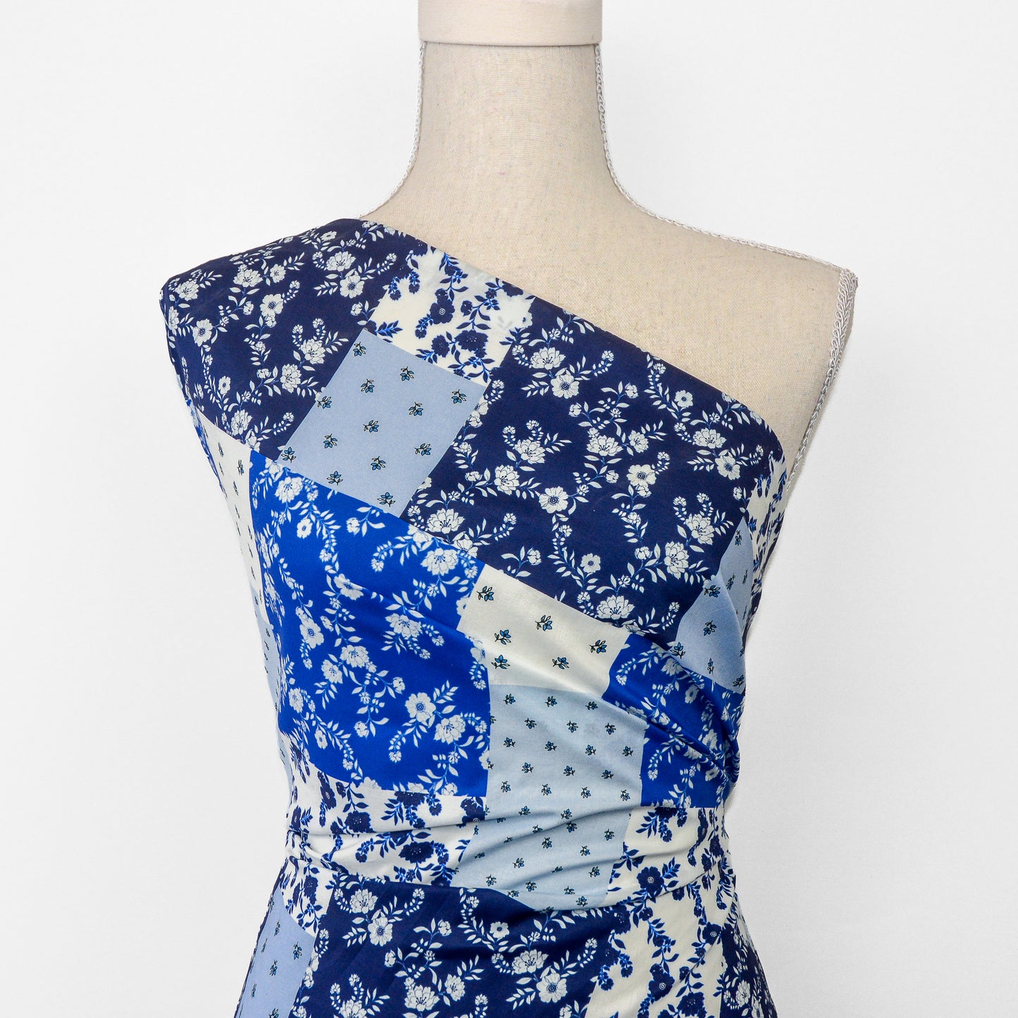 Baby Blue Printed Cotton Woven