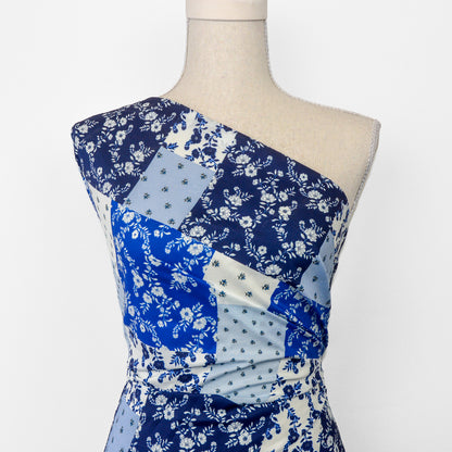 Baby Blue Printed Cotton Woven