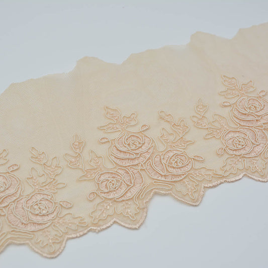 Flower Edge Embroidered Lace Trim
