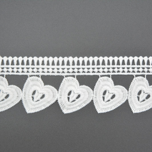 Hearts Border Lace Trim