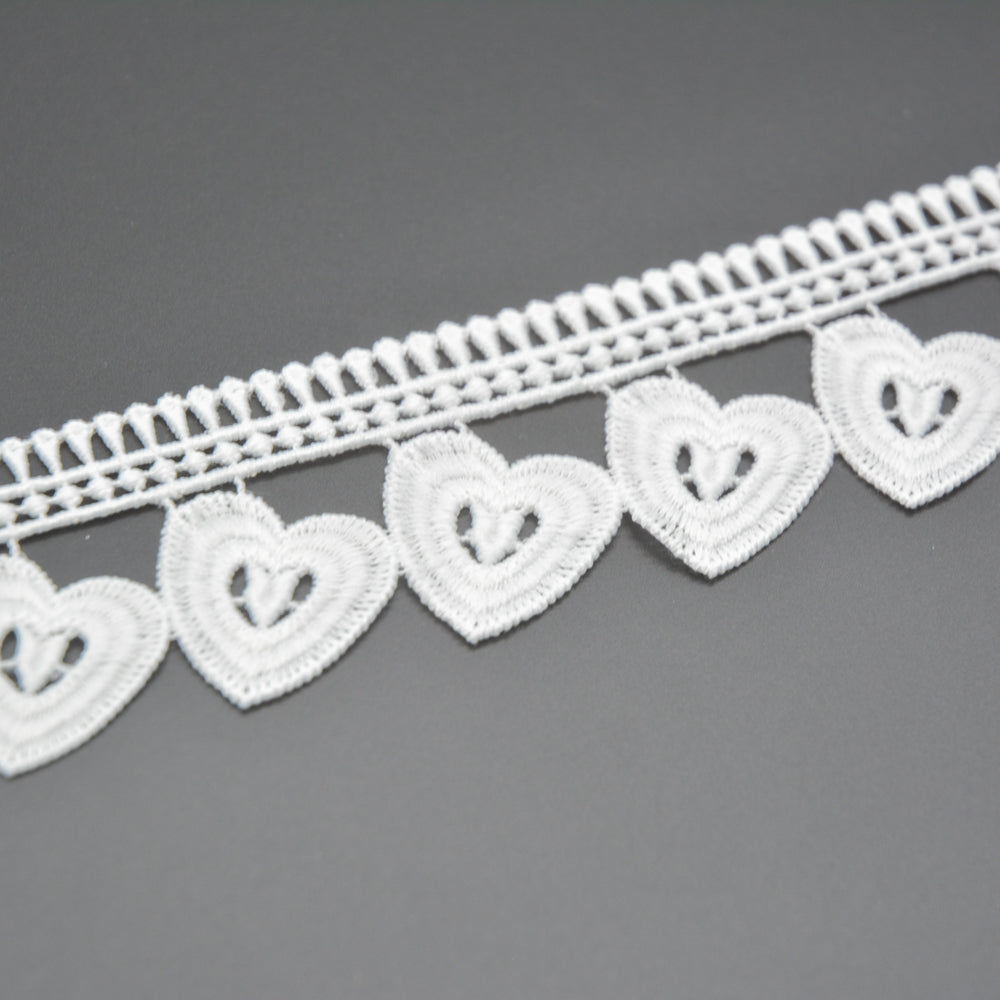 Hearts Border Lace Trim