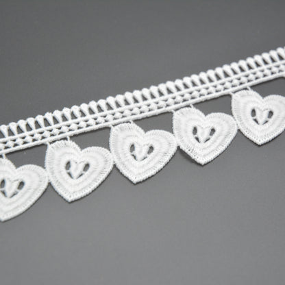 Hearts Border Lace Trim