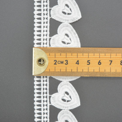 Hearts Border Lace Trim