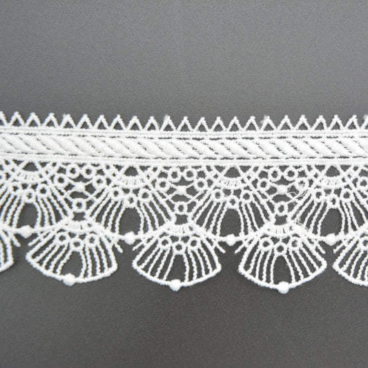 Oyster Border Lace Trim