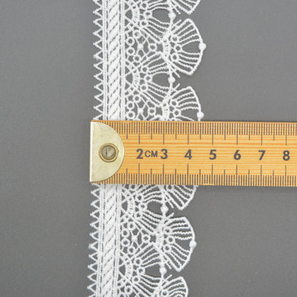 Oyster Border Lace Trim