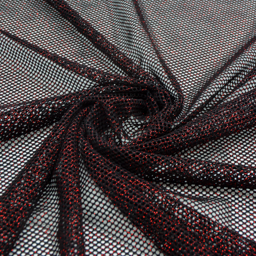 Glam Glitter Knitted Polyester Mesh