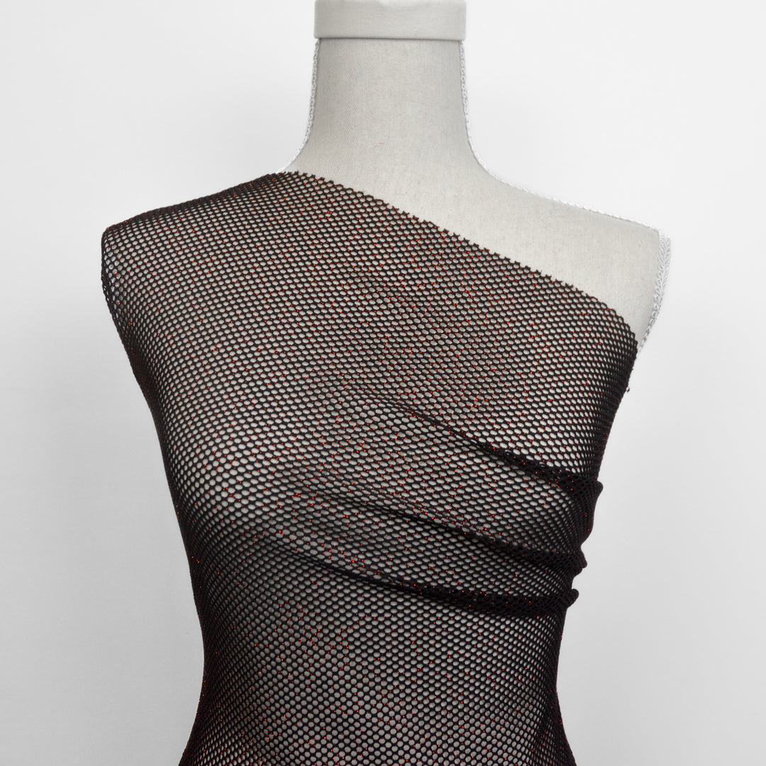 Glam Glitter Knitted Polyester Mesh
