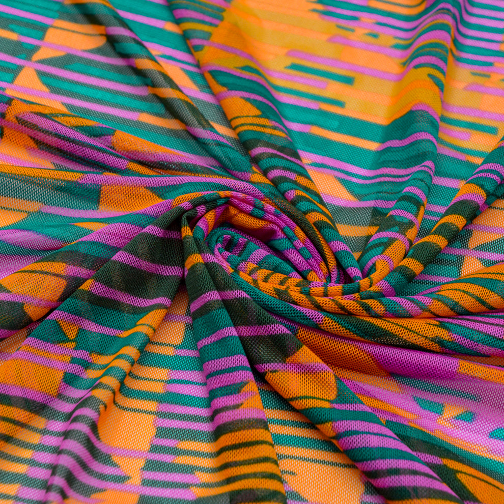 Polyester Stretch Mesh Carnival Polyester Stretch Mesh – Darn Cheap Fabrics