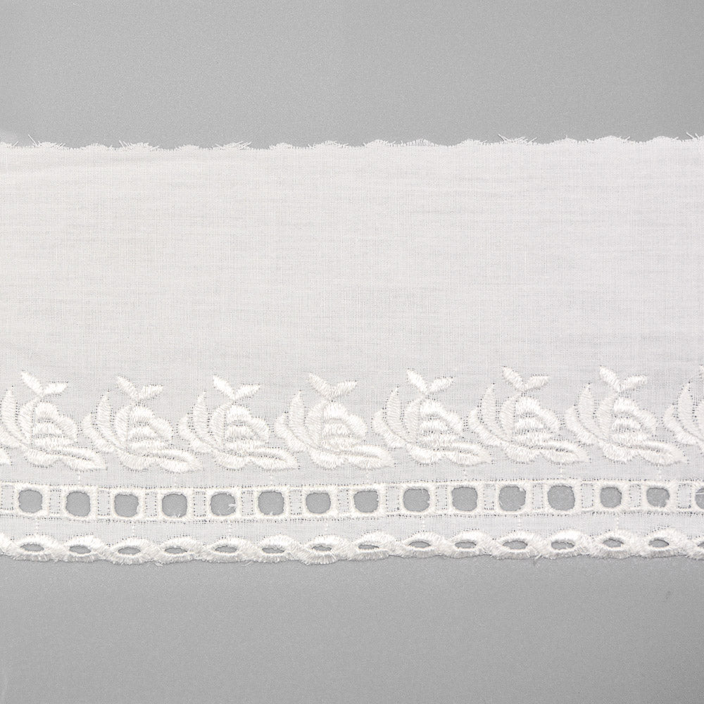 Rose Cotton Broderie Trim
