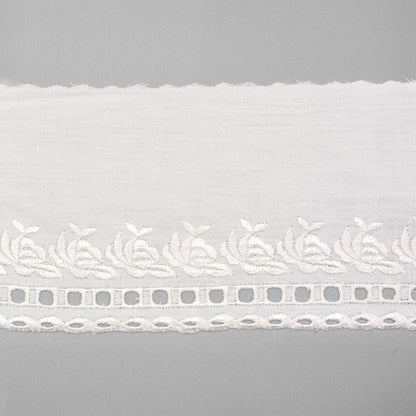 Rose Cotton Broderie Trim
