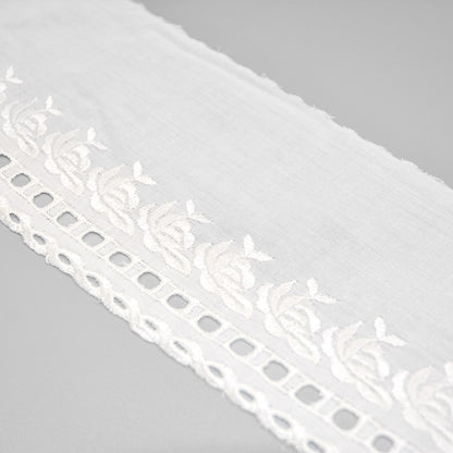 Rose Cotton Broderie Trim