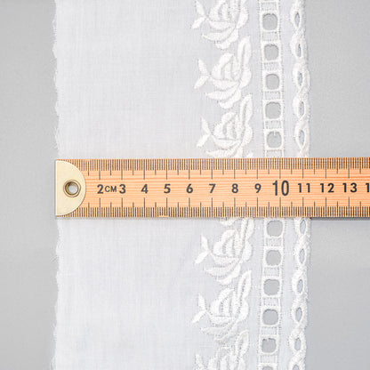 Rose Cotton Broderie Trim