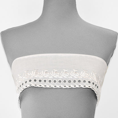 Rose Cotton Broderie Trim