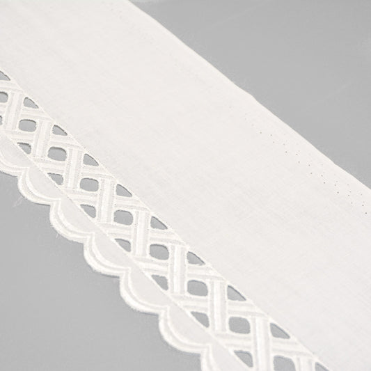Cut-Out Scallop Cotton Broderie Trim