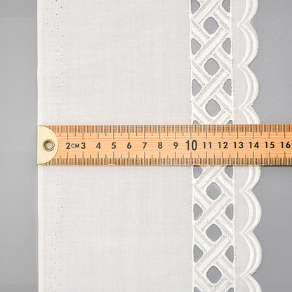 Cut-Out Scallop Cotton Broderie Trim