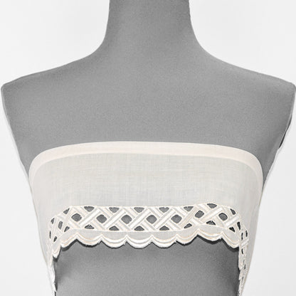 Cut-Out Scallop Cotton Broderie Trim