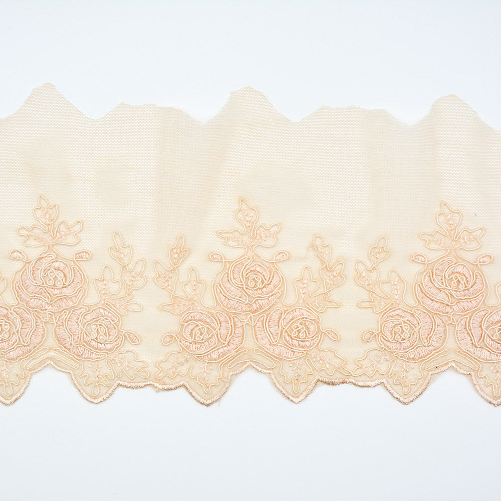 Flower Edge Embroidered Lace Trim