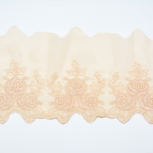 Flower Edge Embroidered Lace Trim