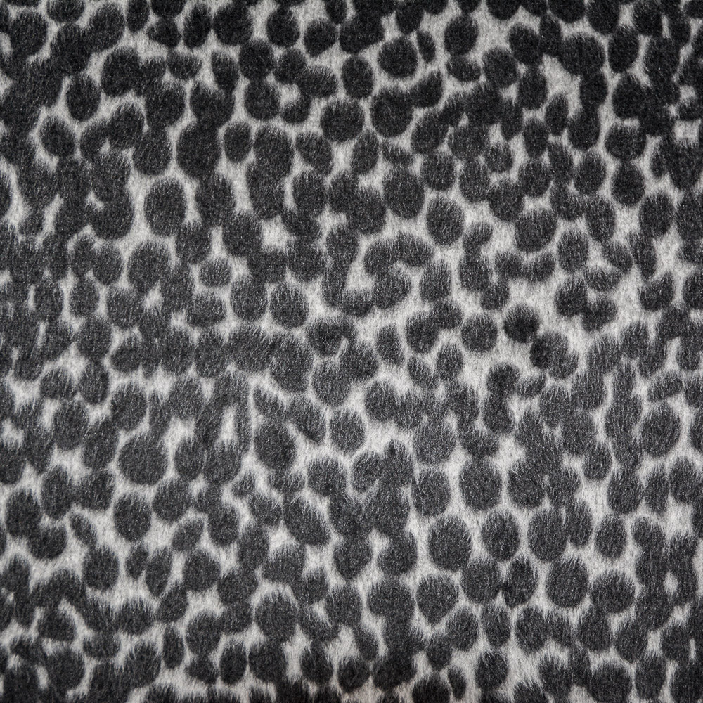 Fluffy Leopard Print Brushed Knit