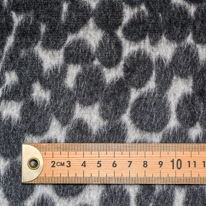 Fluffy Leopard Print Brushed Knit