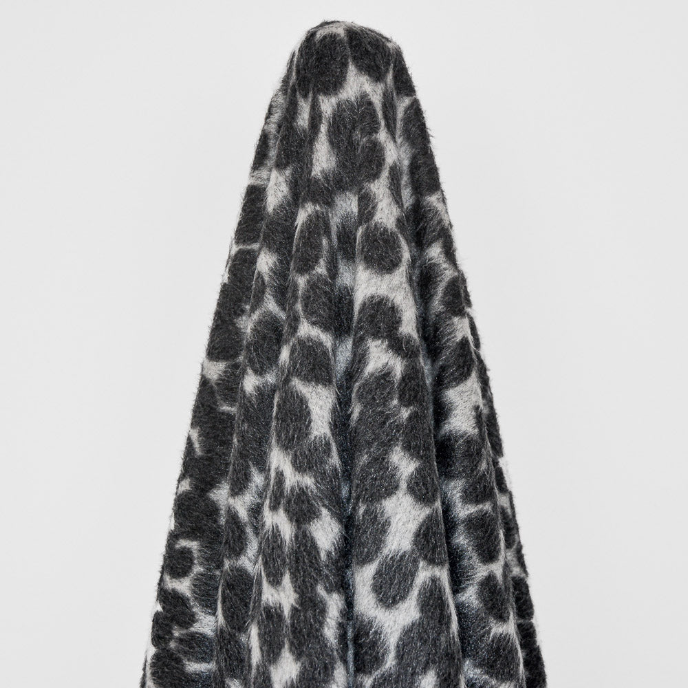 Fluffy Leopard Print Brushed Knit