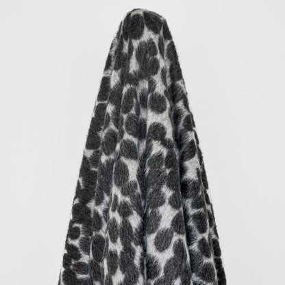 Fluffy Leopard Print Brushed Knit