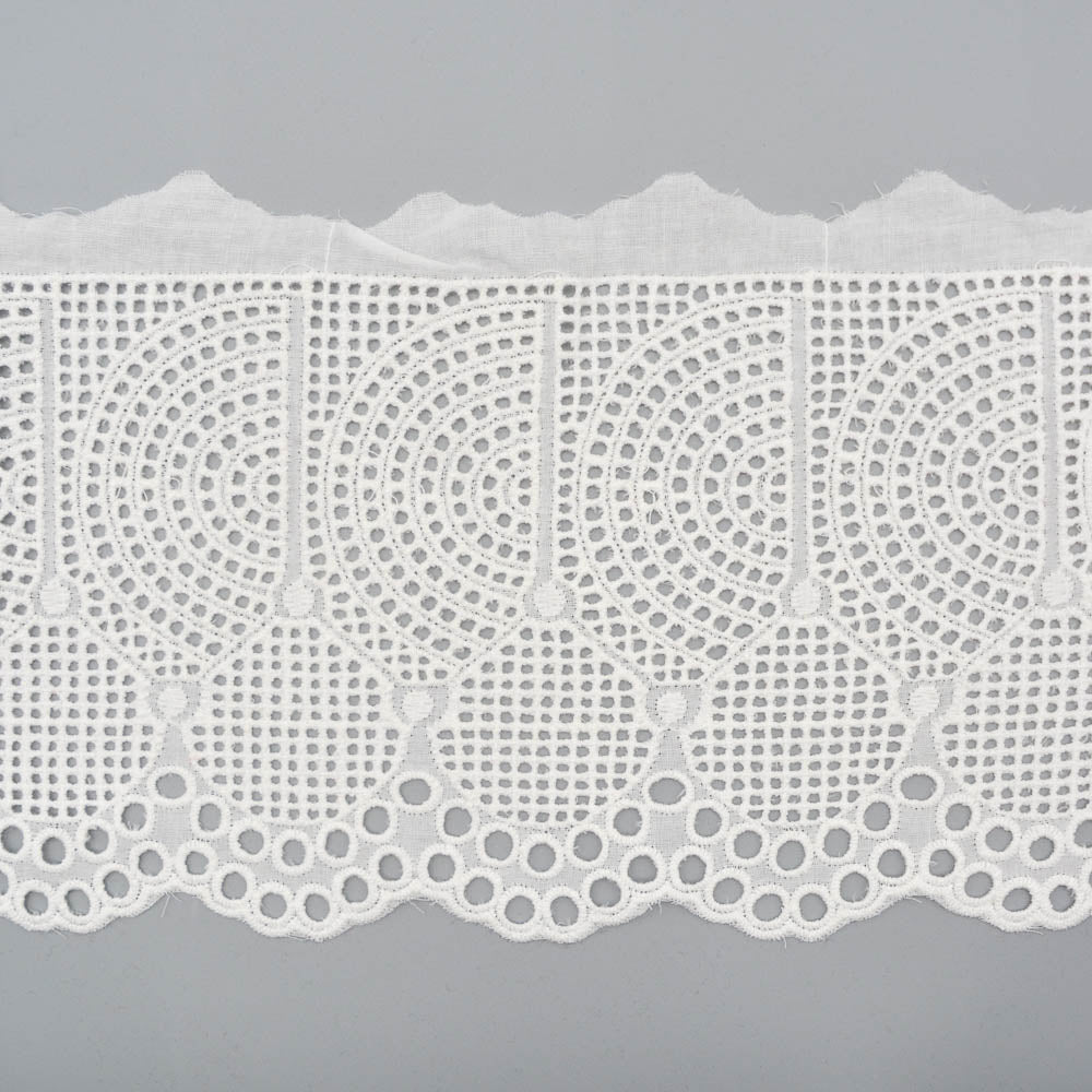 Half Circle Cutwork Cotton Trim