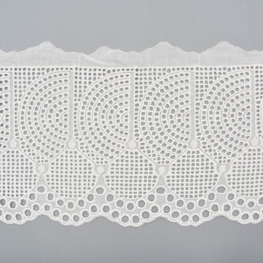 Half Circle Cutwork Cotton Trim